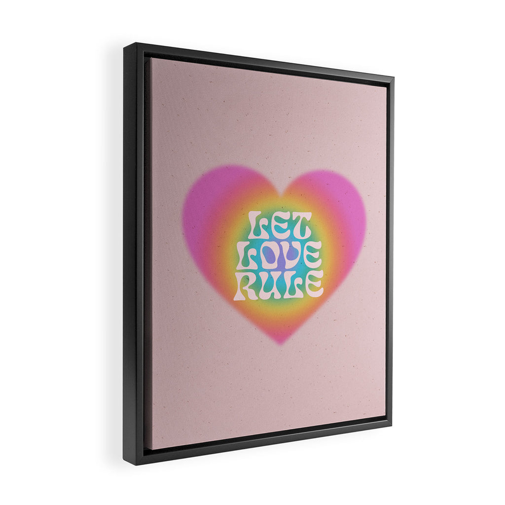 Let Love Rule Framed Canvas Print Gallery Image 2