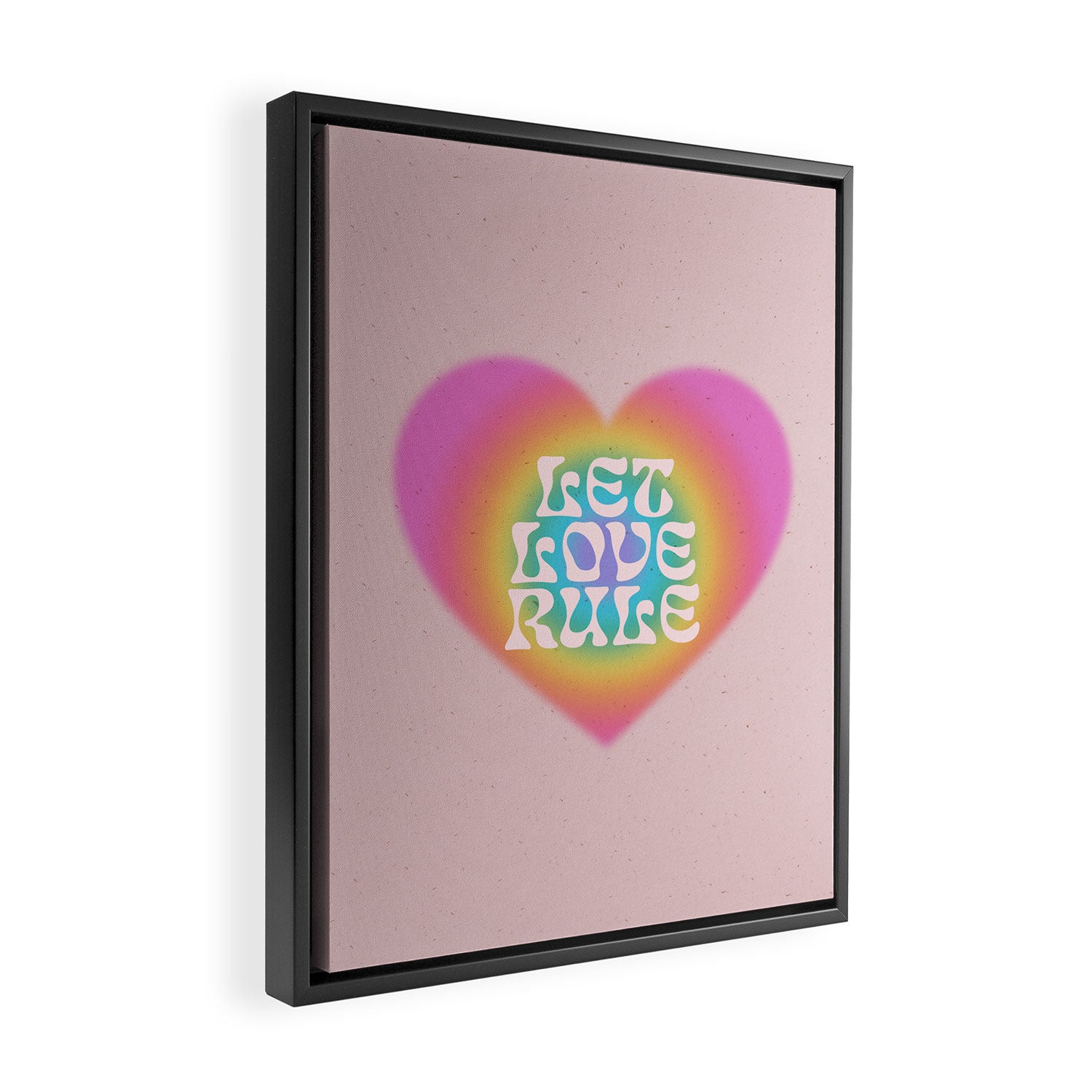 Let Love Rule Framed Canvas Print Gallery Image 2