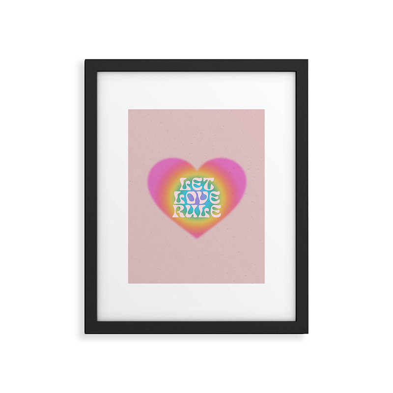 Let Love Rule Framed Art Print Gallery Image 5