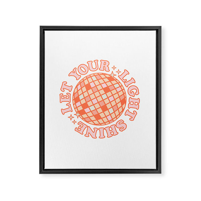 Let your Light Shine Framed Canvas Print Gallery Image 1