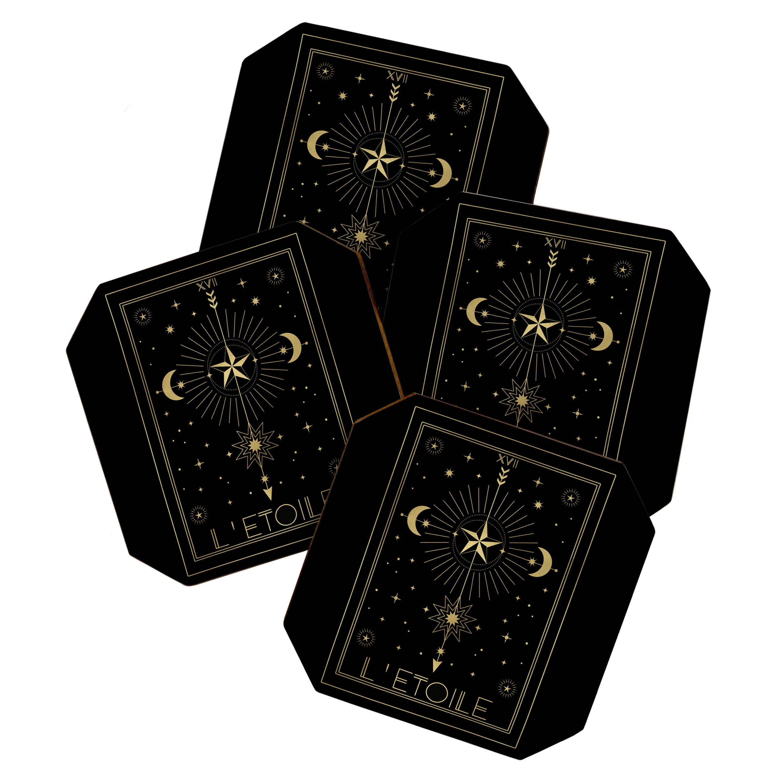 L'Etoile or The Star Tarot Gold Coaster Gallery Image 1