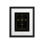 L'Etoile or The Star Tarot Gold Framed Art Print Gallery Image 4