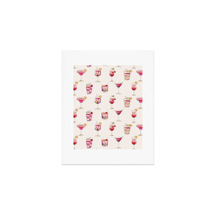  Light Glam Cocktails Theme Art Print Gallery Image 1