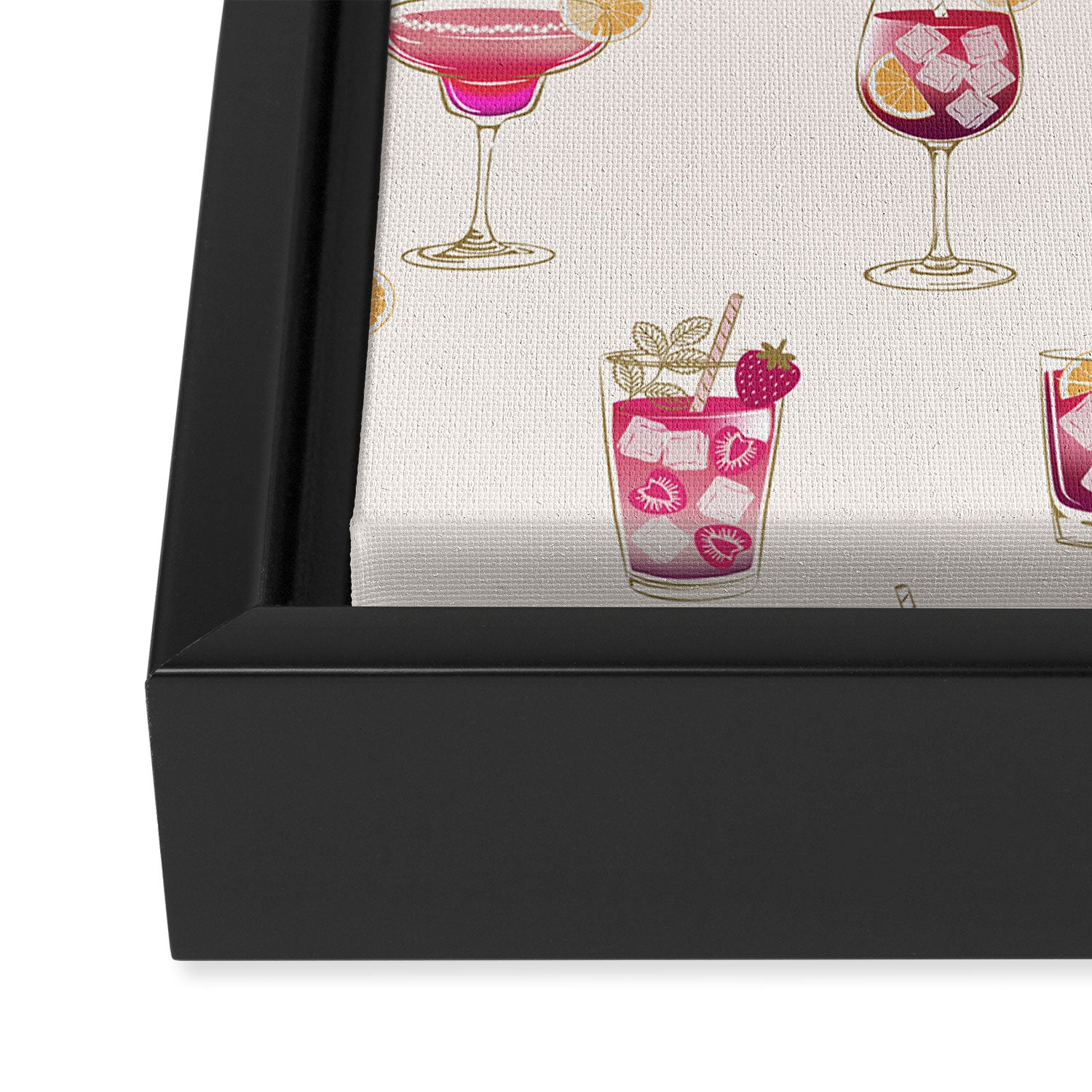  Light Glam Cocktails Theme Framed Canvas Print Gallery Image 3