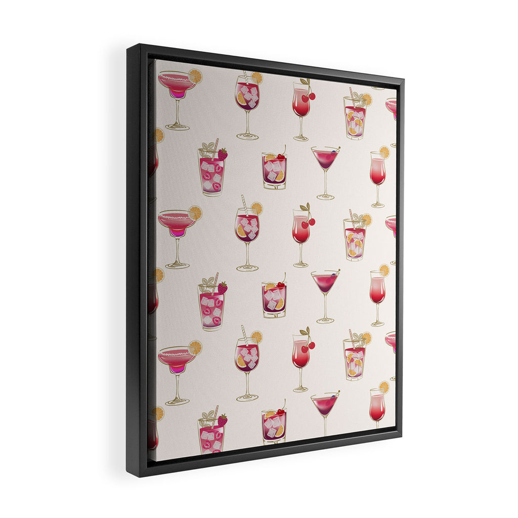  Light Glam Cocktails Theme Framed Canvas Print Gallery Image 2