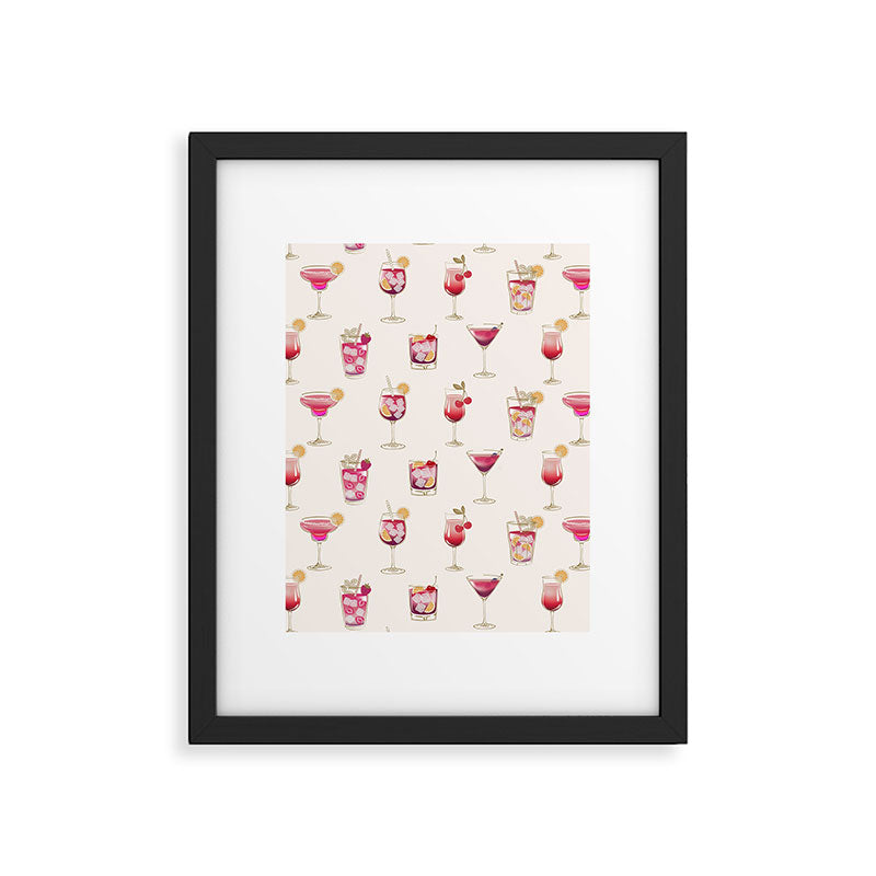  Light Glam Cocktails Theme Framed Art Print Gallery Image 5