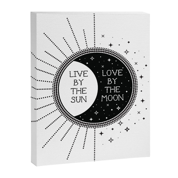 Live by the Sun Love by the Moon Canvas Print Gallery Image 1