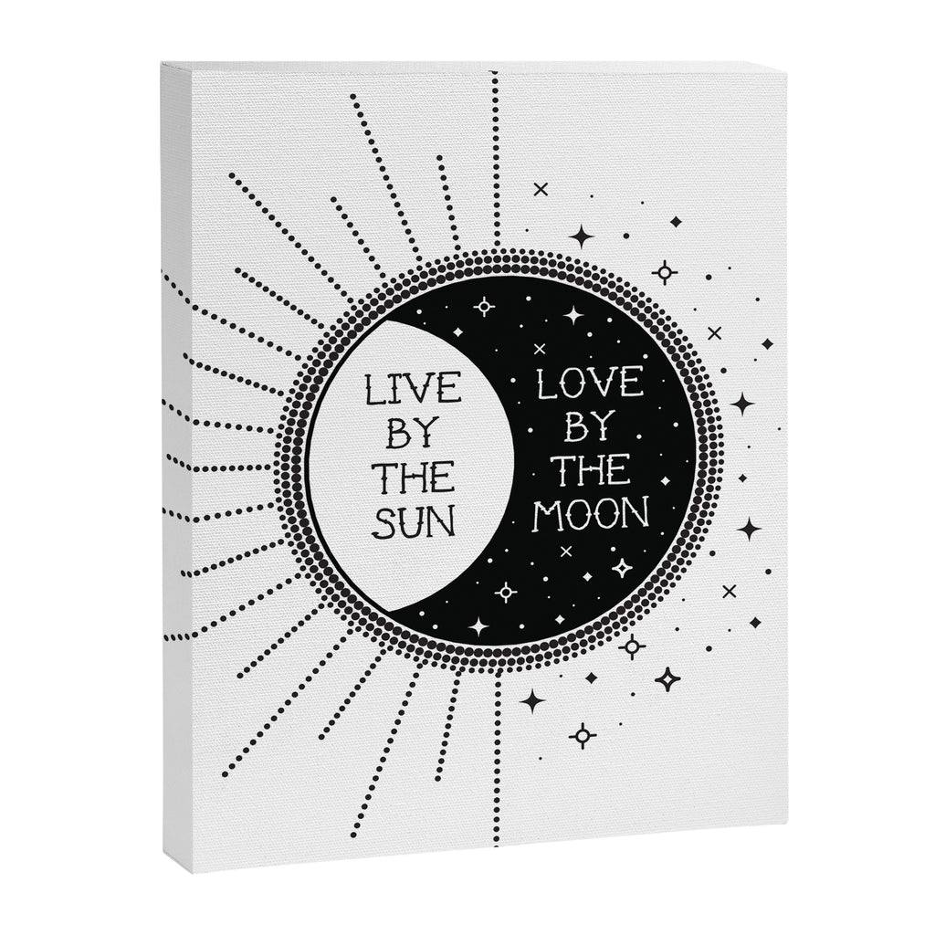 Live by the Sun Love by the Moon Canvas Print Gallery Image 6