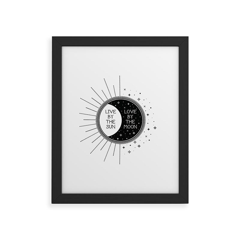 Live by the Sun Love by the Moon Framed Art Print Gallery Image 4