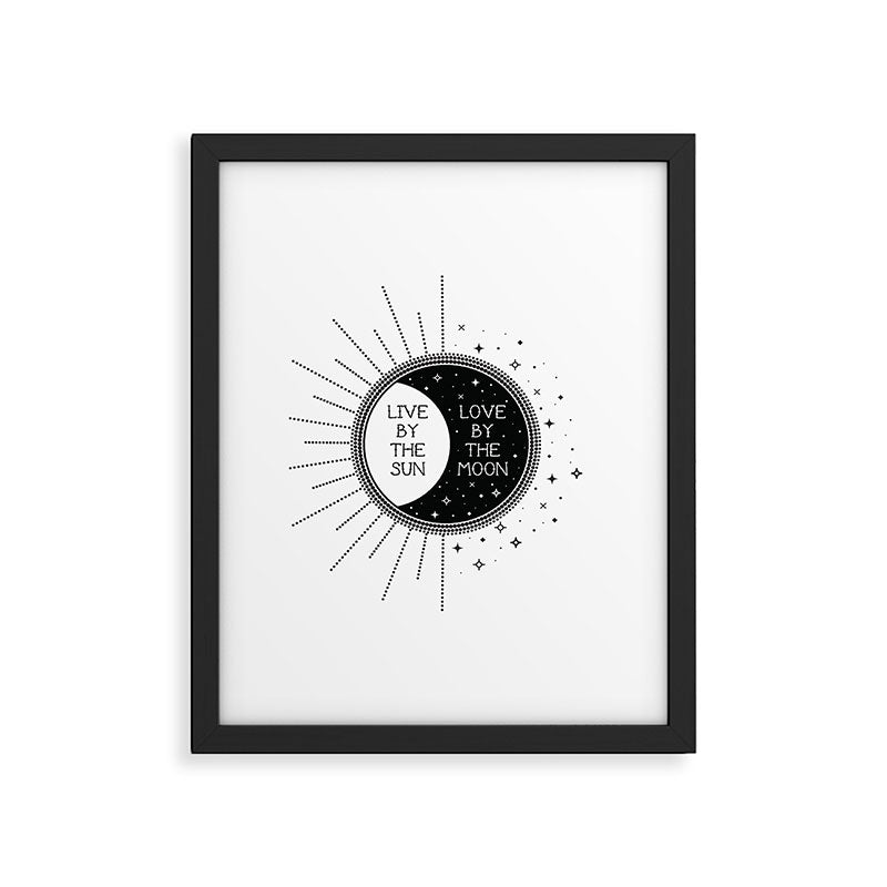 Live by the Sun Love by the Moon Framed Art Print Gallery Image 5
