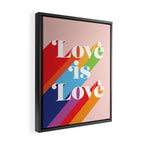 Love is Love Theme Framed Canvas Print Gallery Image 2
