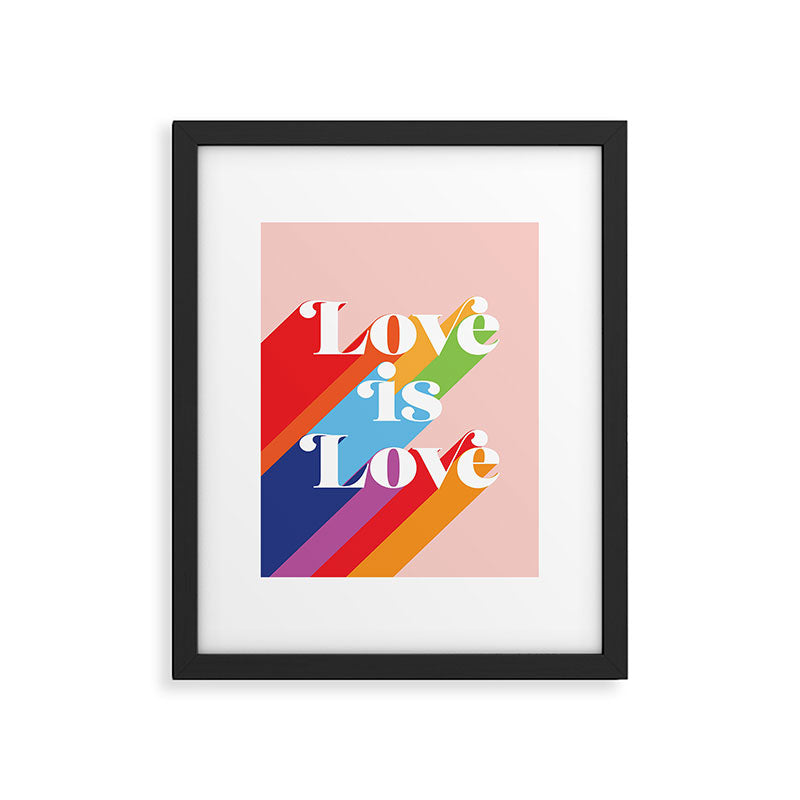 Love is Love Theme Framed Art Print Gallery Image 5