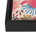 Lush Floral Escape Framed Canvas Print Gallery Image 3
