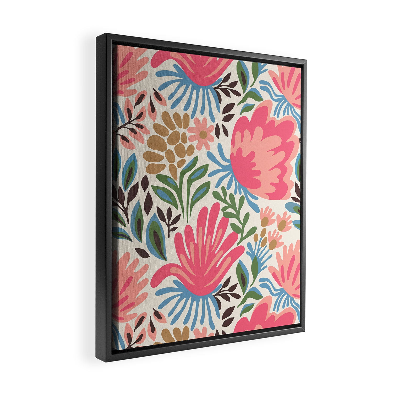 Lush Floral Escape Framed Canvas Print Gallery Image 2