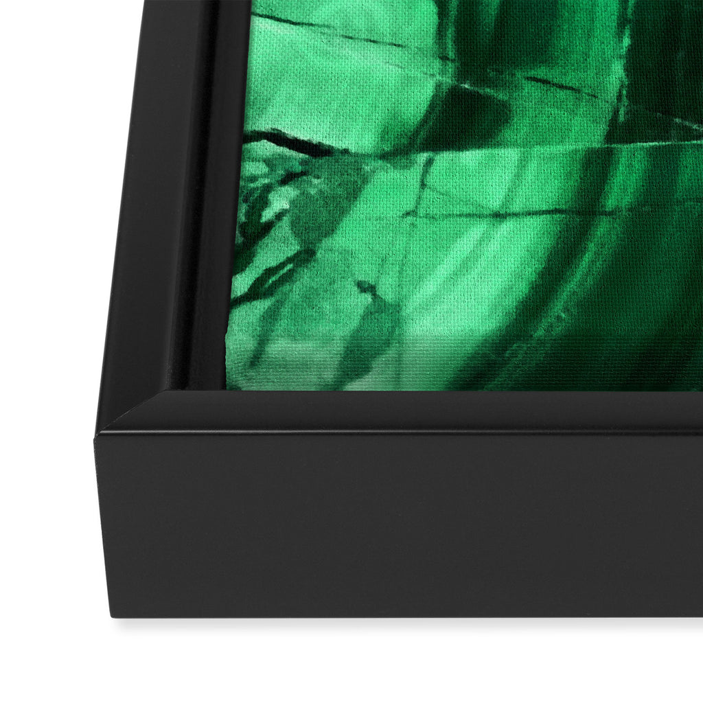 Malachite Texture Framed Canvas Print Gallery Image 3