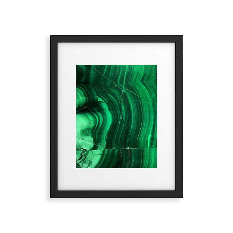 Malachite Texture Framed Art Print Gallery Image 4