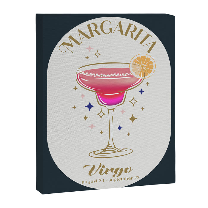 Margarita Cocktail Zodiac Sign Canvas Print Gallery Image 1