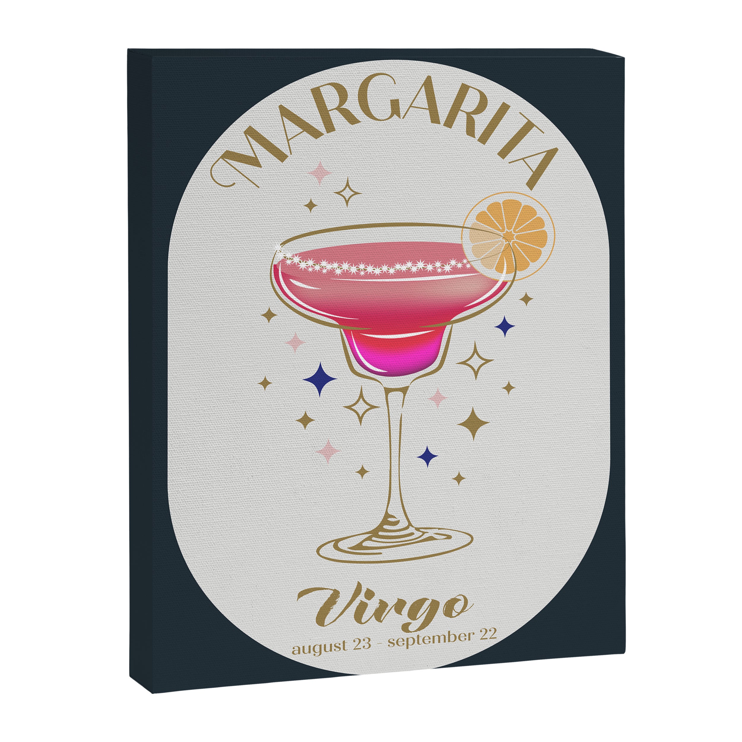 Margarita Cocktail Zodiac Sign Canvas Print Gallery Image 6