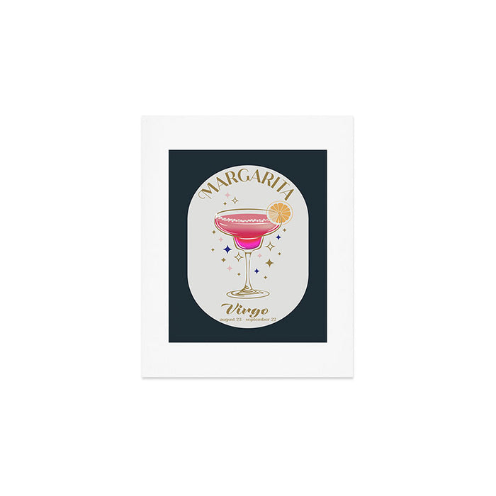Margarita Cocktail Zodiac Sign Art Print Gallery Image 1