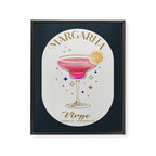 Margarita Cocktail Zodiac Sign Framed Canvas Print Gallery Image 6