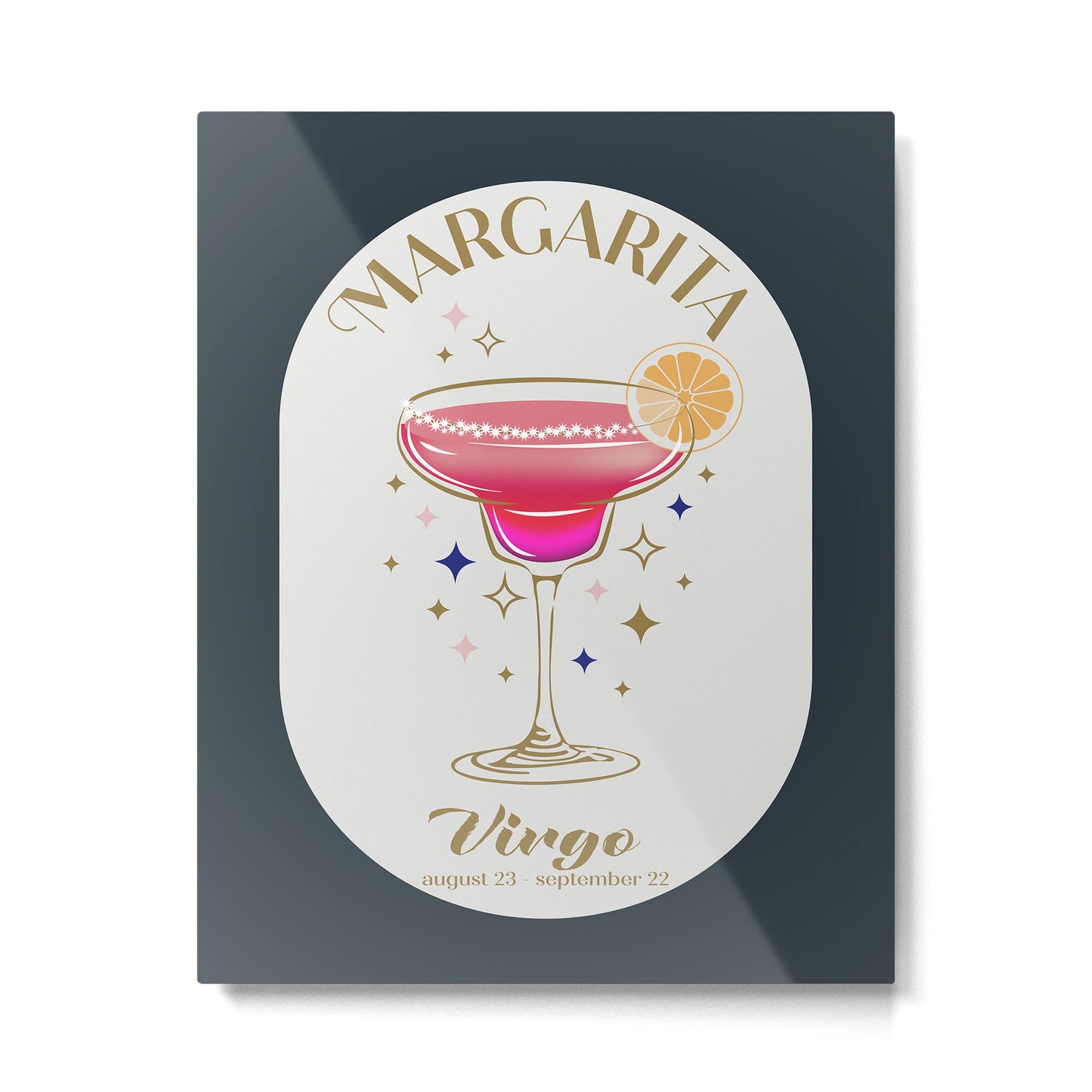 Margarita Cocktail Zodiac Sign Metal Print Gallery Image 4