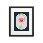 Margarita Cocktail Zodiac Sign Framed Art Print Gallery Image 5