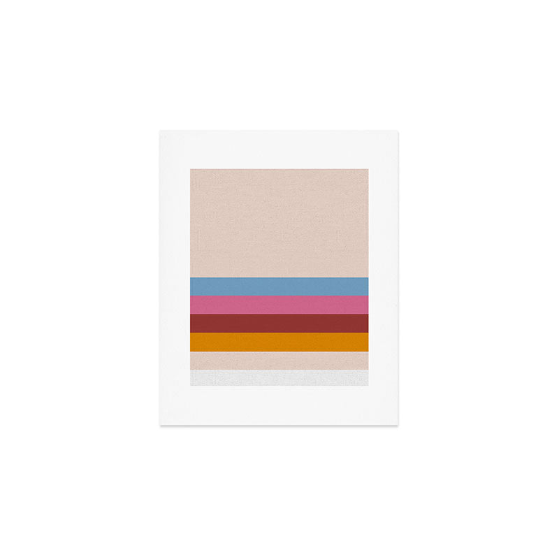 Modern Abstract Rainbow Art Print Gallery Image 1