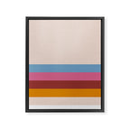 Modern Abstract Rainbow Framed Canvas Print Gallery Image 8