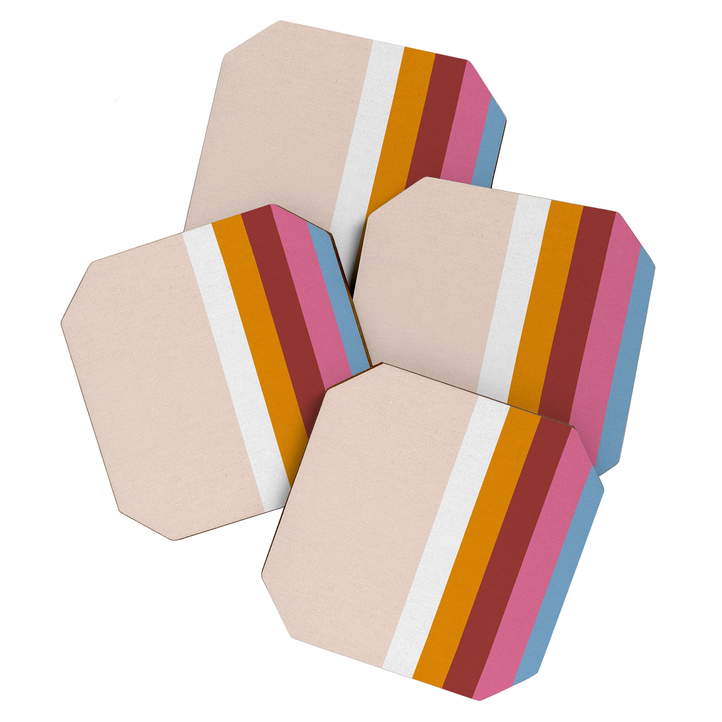 Modern Eclectic Rainbow Coaster Gallery Image 1