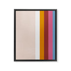 Modern Eclectic Rainbow Framed Canvas Print Gallery Image 6