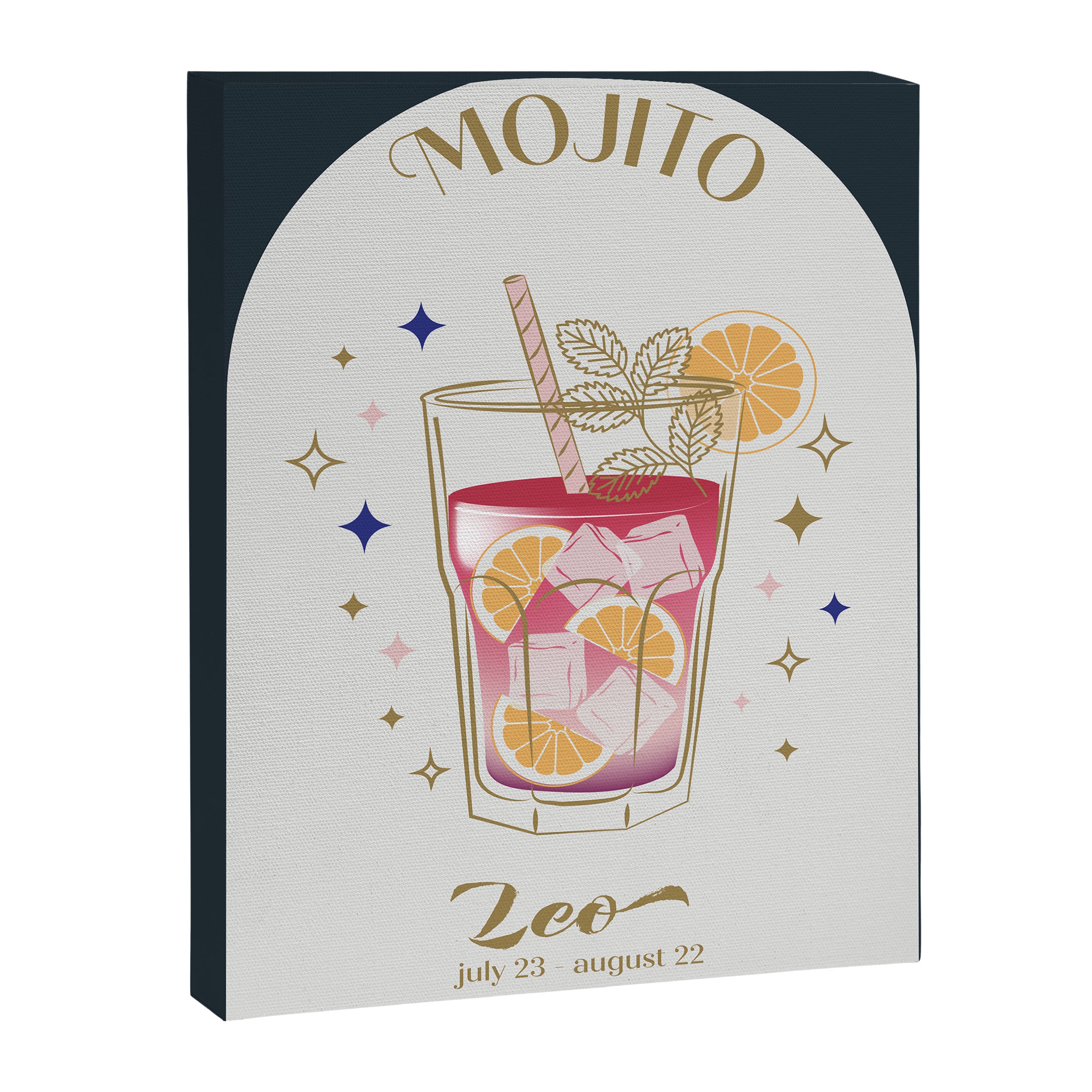 Mojito Cocktail Zodiac Sign Canvas Print Gallery Image 6
