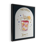 Mojito Cocktail Zodiac Sign Framed Canvas Print Gallery Image 2