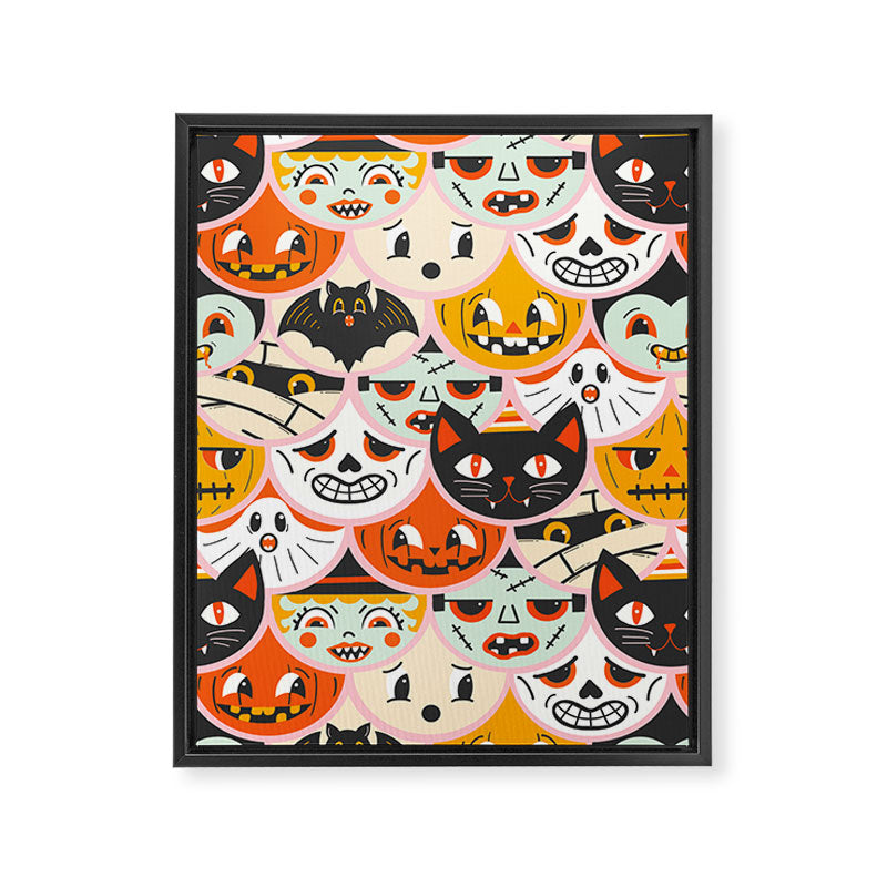 Monster Mash-Up Framed Canvas Print Gallery Image 6