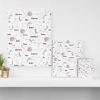 Pink Moon and Constellations Canvas Print Gallery Image 3