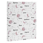 Pink Moon and Constellations Canvas Print Gallery Image 3