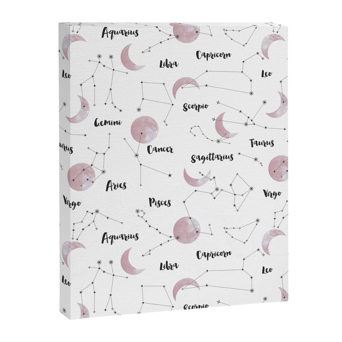 Pink Moon and Constellations Canvas Print Gallery Image 8