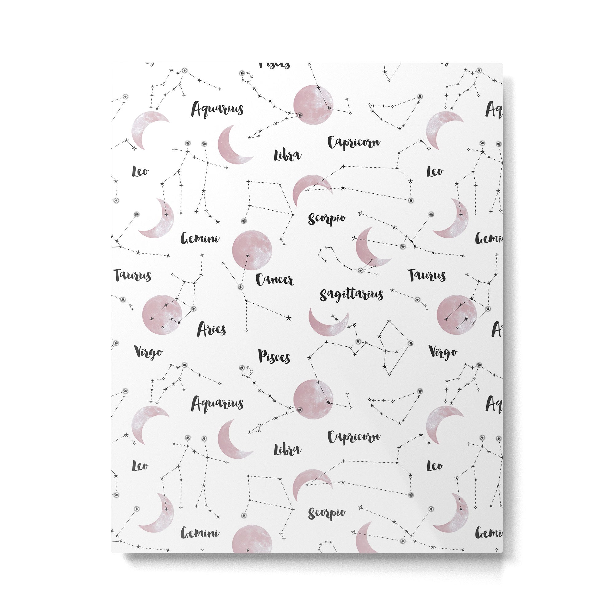Pink Moon and Constellations Metal Print Gallery Image 6