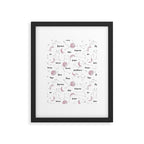 Pink Moon and Constellations Framed Art Print Gallery Image 4
