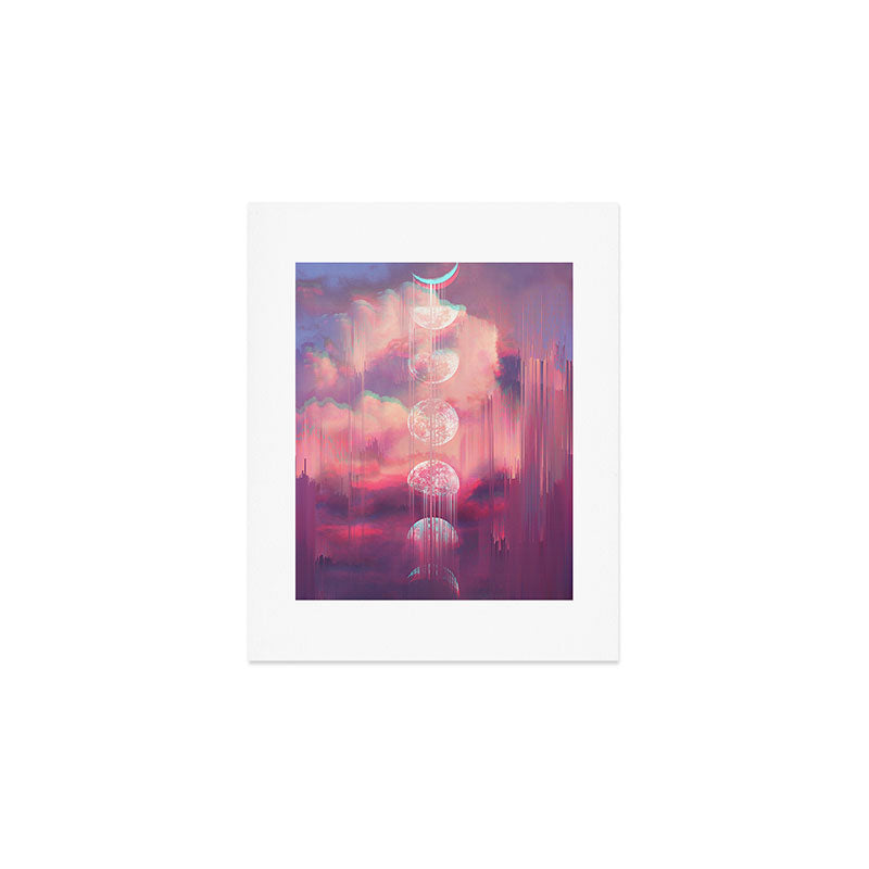 Moontime Glitches Art Print Gallery Image 1