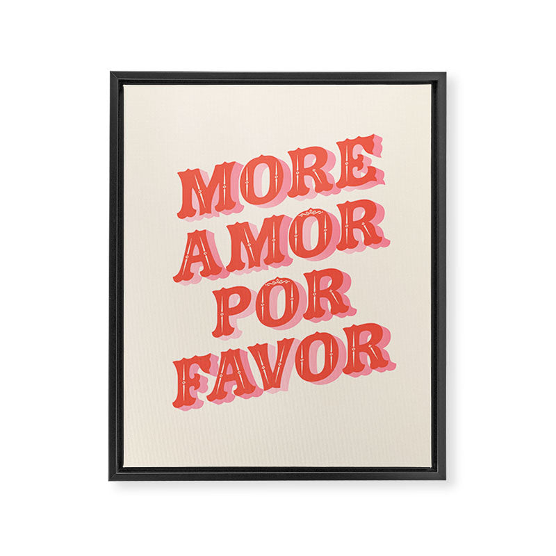 More Amor Framed Canvas Print Gallery Image 8