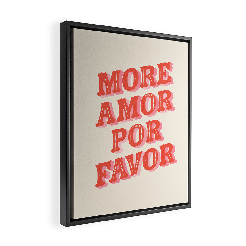 More Amor Framed Canvas Print Gallery Image 2