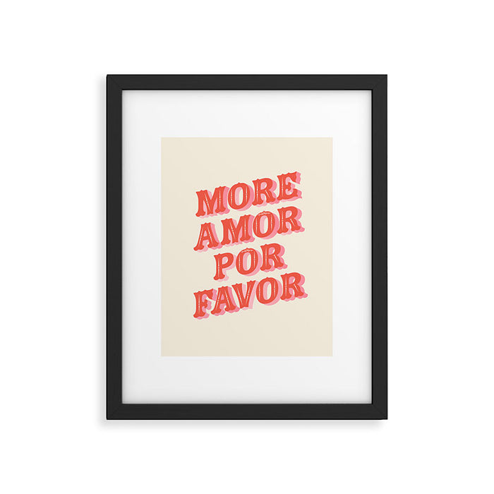 More Amor Framed Art Print Gallery Image 1