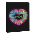 Neon Pride Heart Canvas Print Gallery Image 6