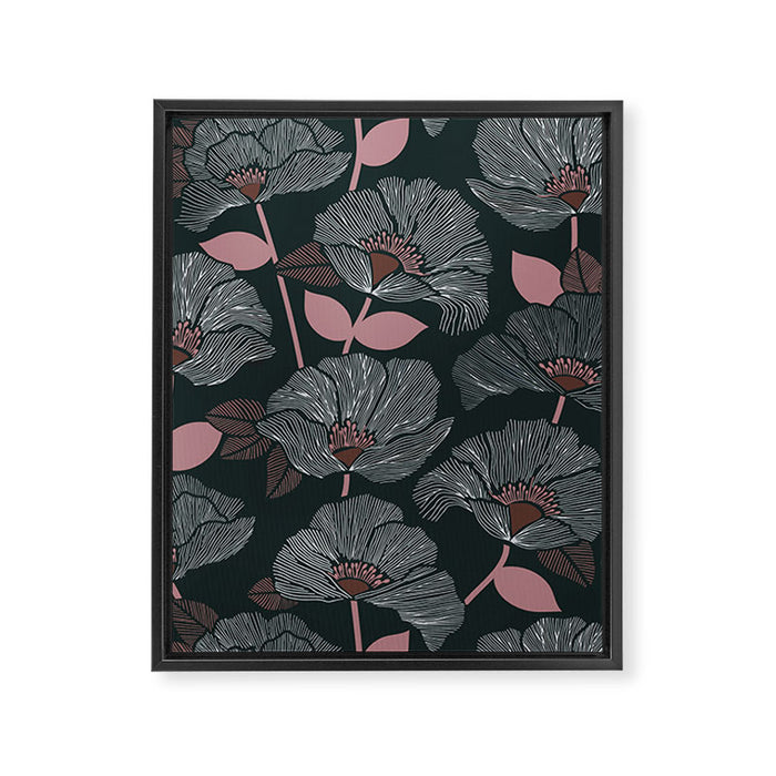 Nocturnal Bloom Framed Canvas Print Gallery Image 1