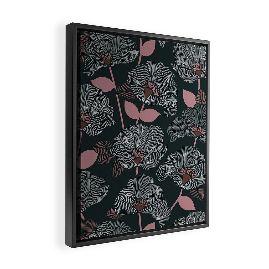 Nocturnal Bloom Framed Canvas Print Gallery Image 2