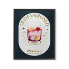 Old Fashioned Cocktail Zodiac Sign Framed Canvas Print Gallery Image 6