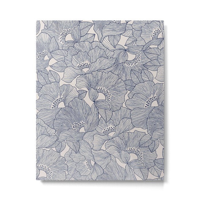 Pastel Botanical Bloom Outline  Metal Print Gallery Image 1