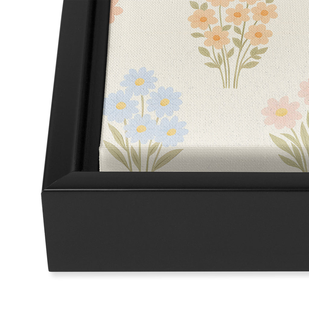 Pastel Wildflower Bouquets Framed Canvas Print Gallery Image 3