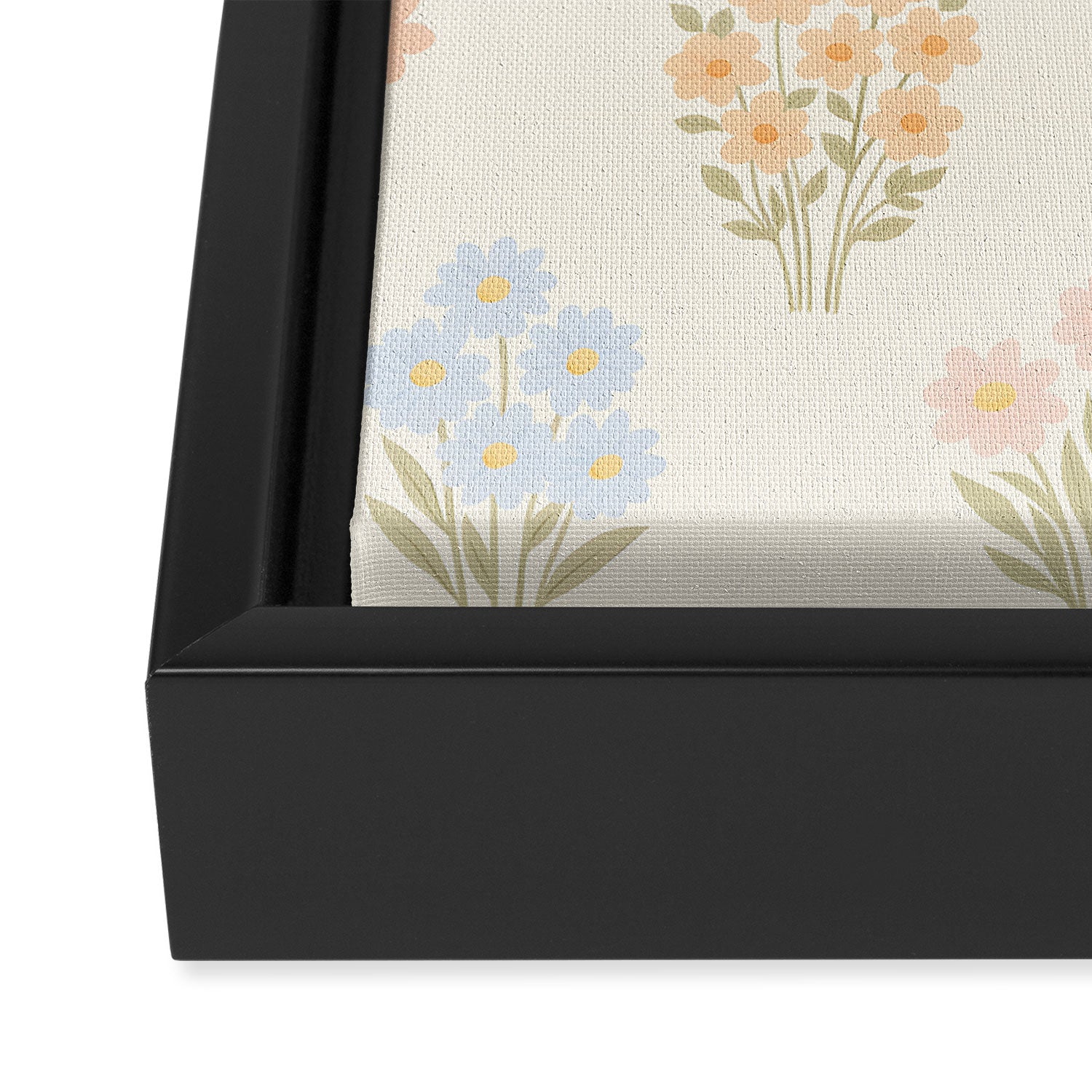 Pastel Wildflower Bouquets Framed Canvas Print Gallery Image 3