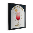 Pina Colada Cocktail Zodiac Sign Framed Canvas Print Gallery Image 2